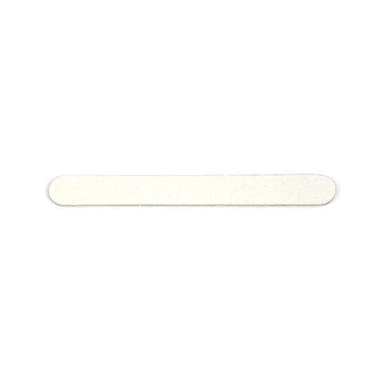 White Mini Disposable Nail File Wood Inside 80/100#Grit | 50Pcs Bag