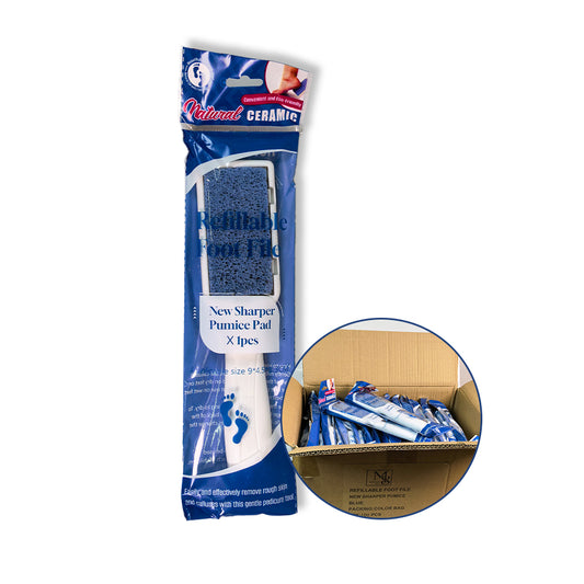 Foot File With New Sharper Pumice With Plastic Handle｜100pcs/ctn Full Carton