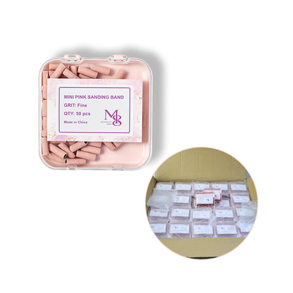 mini sanding bands pink fit 3mm mandrel bits 80/120/150/240#Grit（10000pcs/ctn）