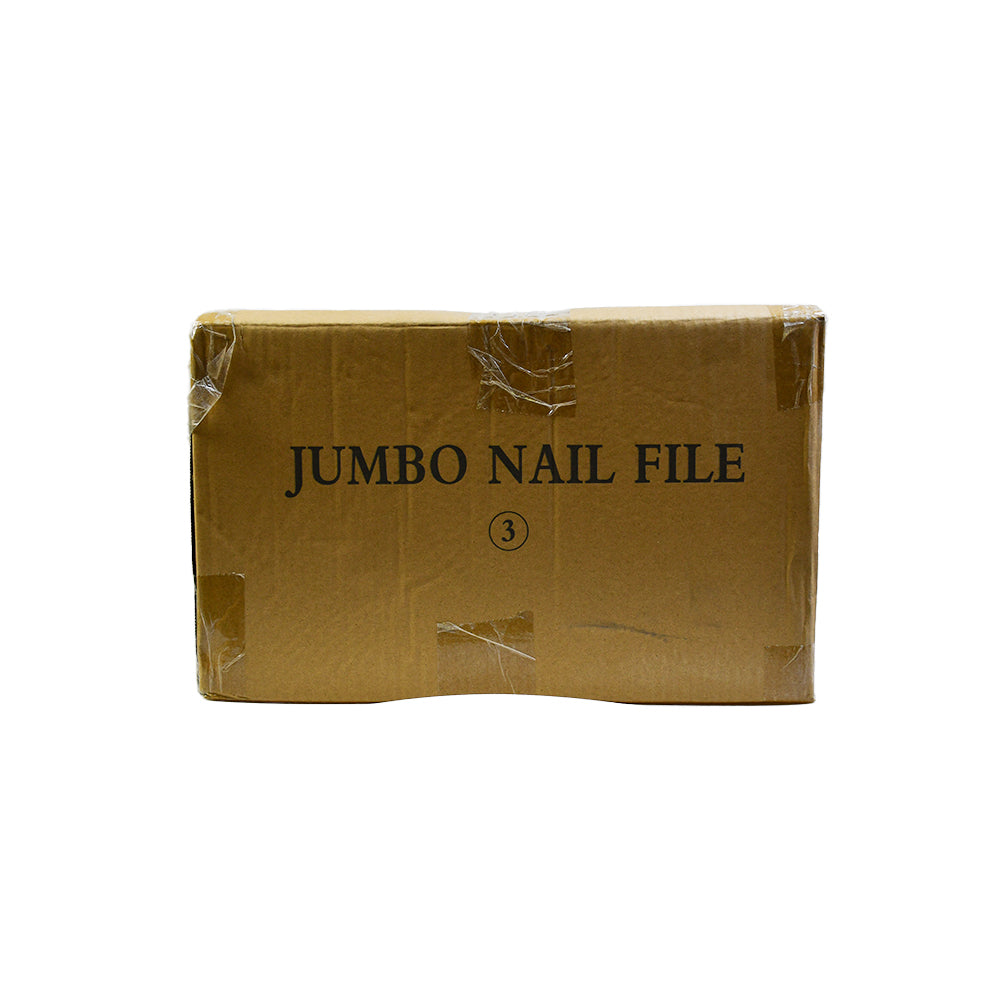 7 Inch Jumbo Zebra Nail File Bulk Carton | 1000 Pcs Professional Nail Files 80/80#Grit or 100/100#Grit（1000pcs/ctn）