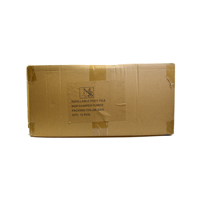 Wholesale Foot File With New Sharper Yellow Pumice Plastic Handle | 70Pcs Full Carton With Replacement Pumice