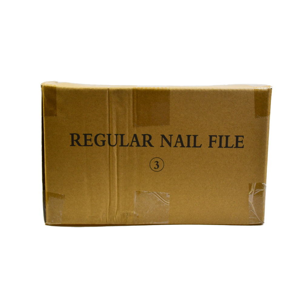 Wholesale 7 Inch Regular Zebra Nail File 80/100 Grit | 1000Pcs Full Carton 20‑Pack（1000pcs/ctn）