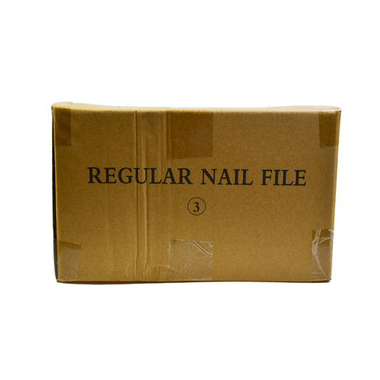 Wholesale 7 Inch Regular Zebra Nail File 80/100 Grit | 1000Pcs Full Carton 20‑Pack（1000pcs/ctn）