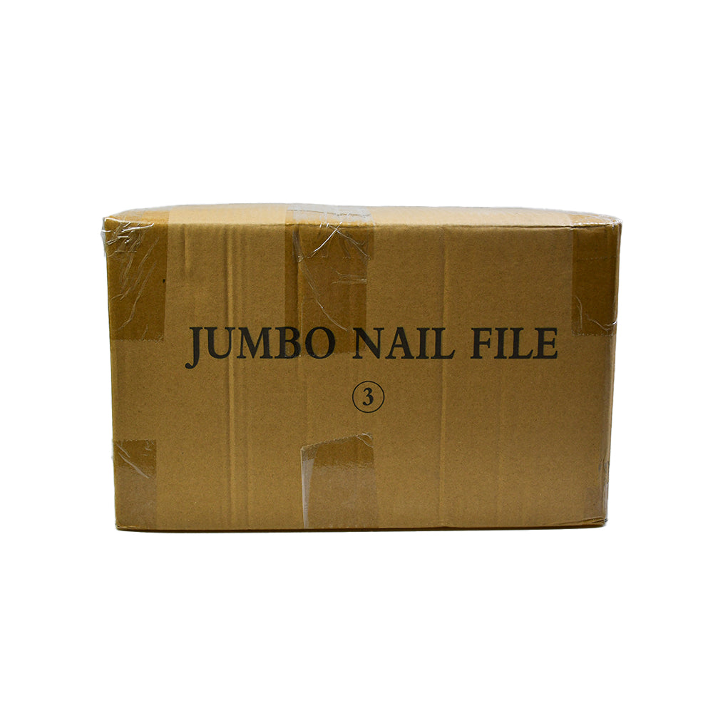 7 Inch Jumbo Golden Nail File Bulk Carton | 1000 Pcs Professional Nail Files 80/80#Grit（1000pcs/ctn）