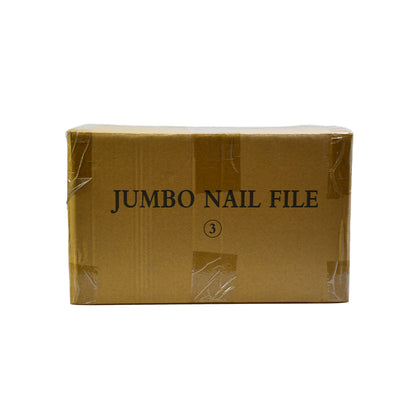 Wholesale 7 Inch Jumbo Zebra Nail File 80/100# Grit | 1000Pcs Full Carton 20‑Pack（1000pcs/ctn）