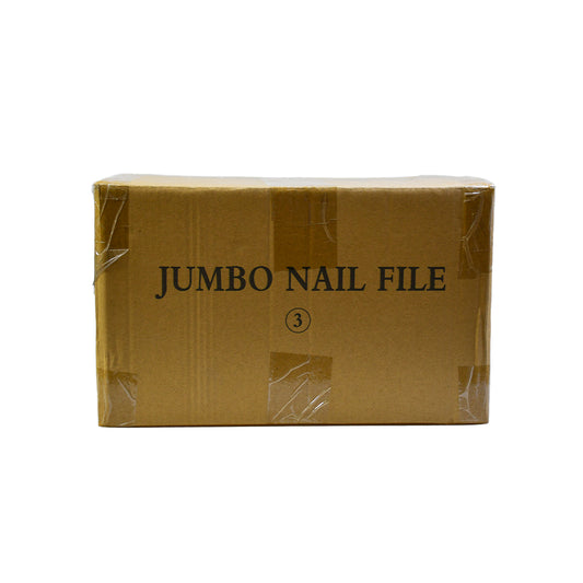 Wholesale 7 Inch Jumbo Zebra Nail File 80/100# Grit | 1000Pcs Full Carton 20‑Pack（1000pcs/ctn）