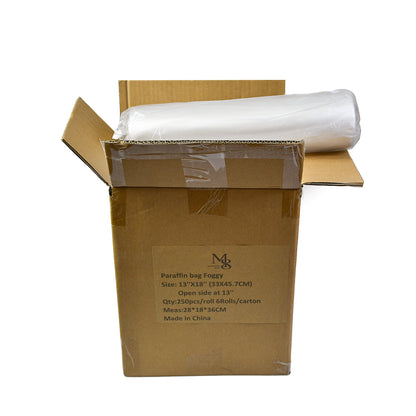 Wholesale Foggy Paraffin Wax Bags 6Rolls/CTN 13" Side Opening Disposable Spa Hand Bags