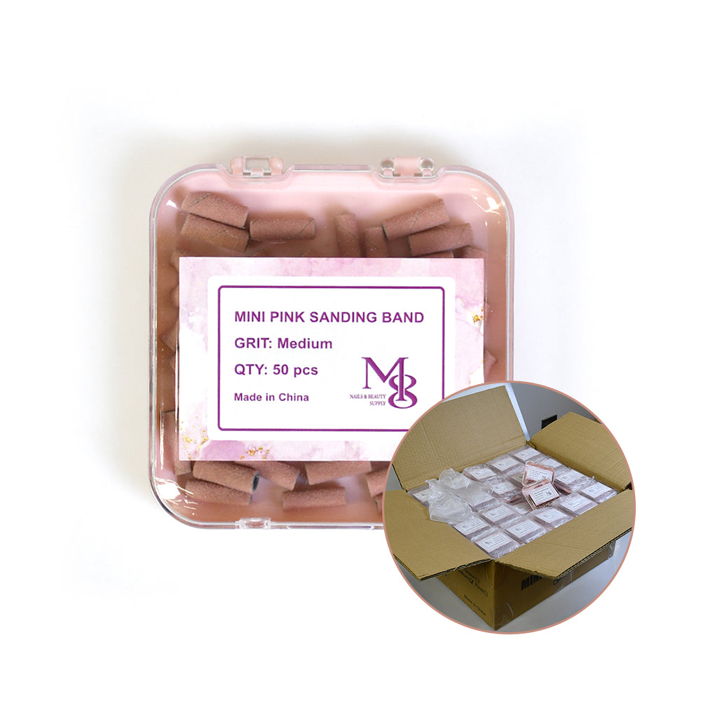 mini sanding bands pink fit 3mm mandrel bits 80/120/150/240#Grit（10000pcs/ctn）