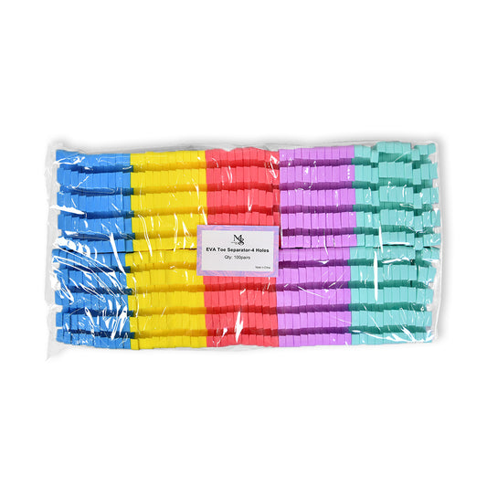 Hole Toe Separator 7mm Thickness Mixed Color 100 Pairs（100pairs/bag）