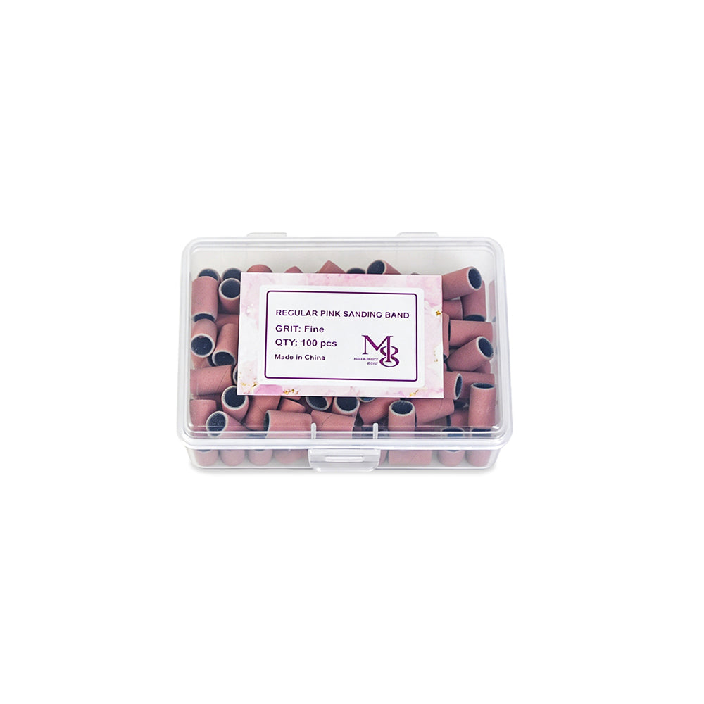 regular sanding bands pink fit 6.3mm mandrel bits 80/120/150/240#Grit (10000pcs/ctn)