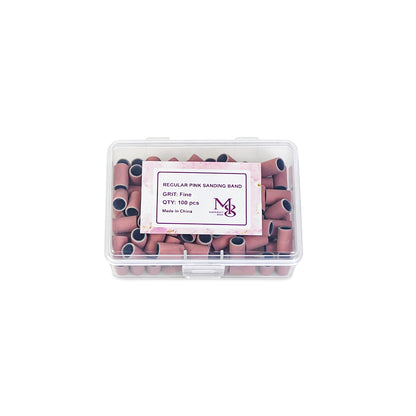 regular sanding bands pink fit 6.3mm mandrel bits 80/120/150/240#Grit (10000pcs/ctn)