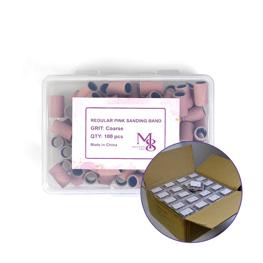 regular sanding bands pink fit 6.3mm mandrel bits 80/120/150/240#Grit (10000pcs/ctn)