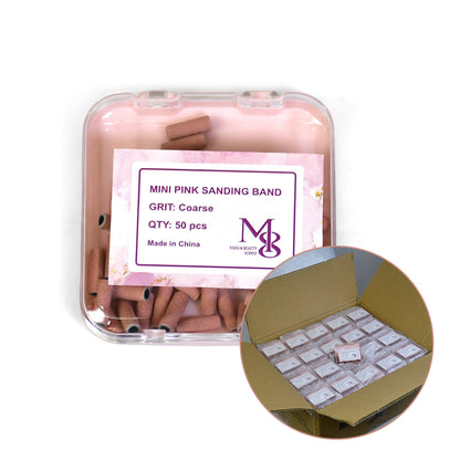 mini sanding bands pink fit 3mm mandrel bits 80/120/150/240#Grit（10000pcs/ctn）