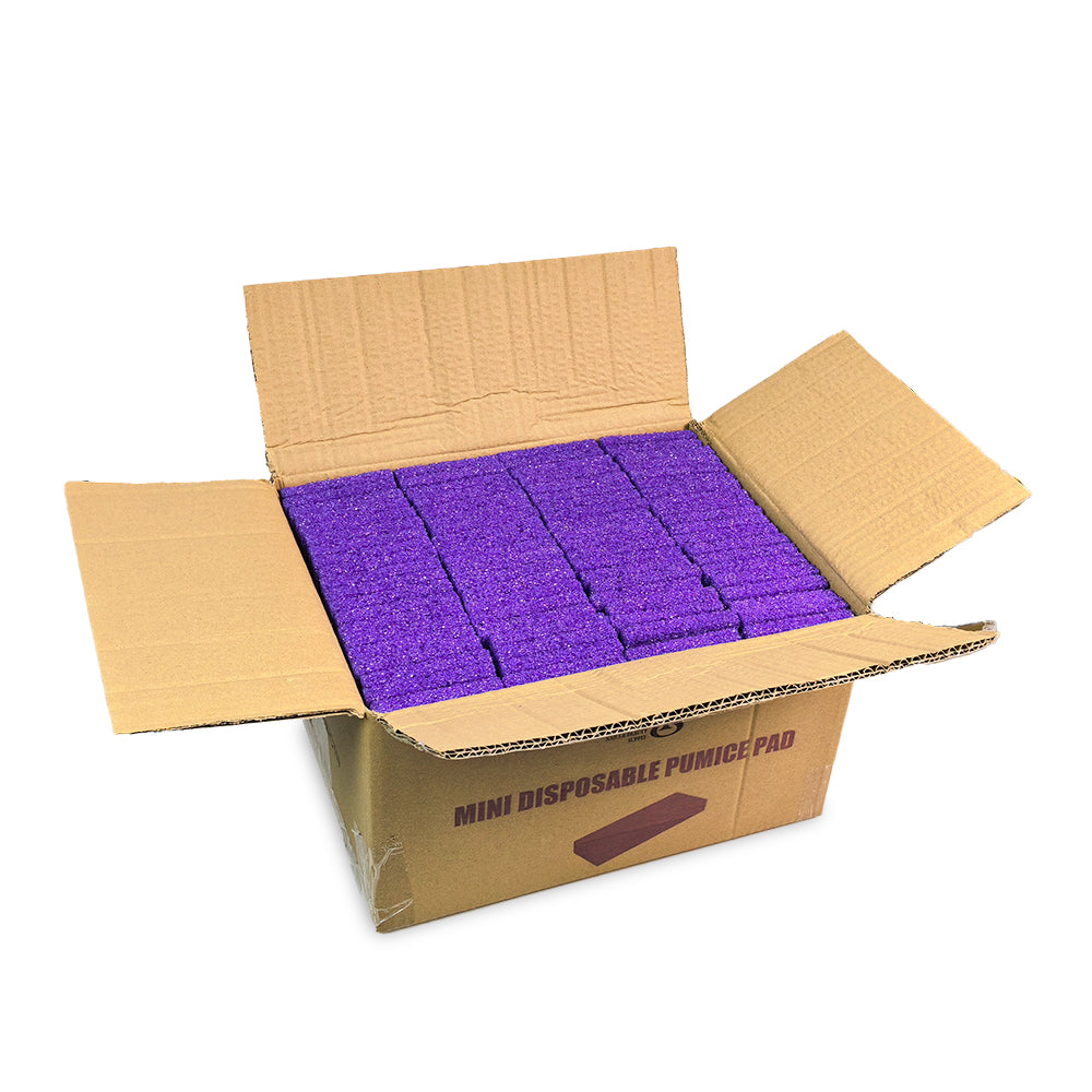 Wholesale Purple Mini Disposable Pumice Pad | 1600Pcs Full Carton Foot Care Supplies
