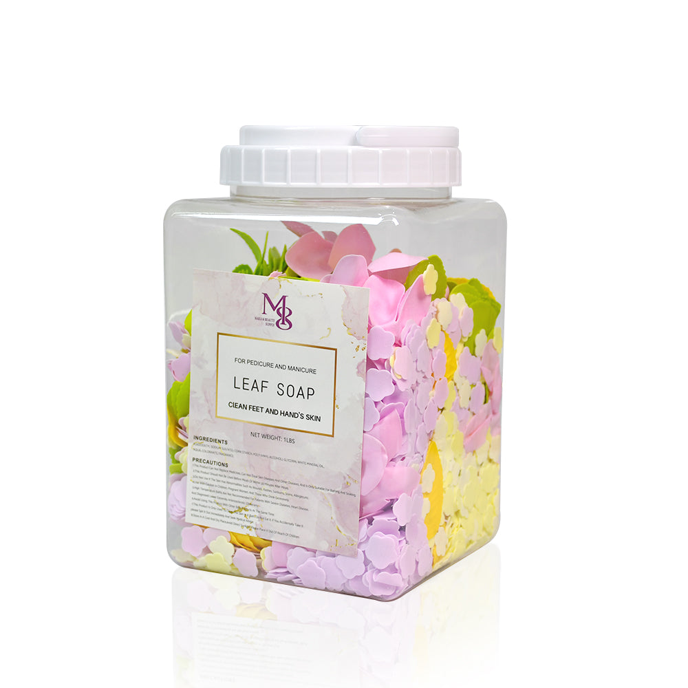 454g/1LB Flower Soap, Hand & Foot Cleansing Soap, Assorted Flower & Leaf Shapes