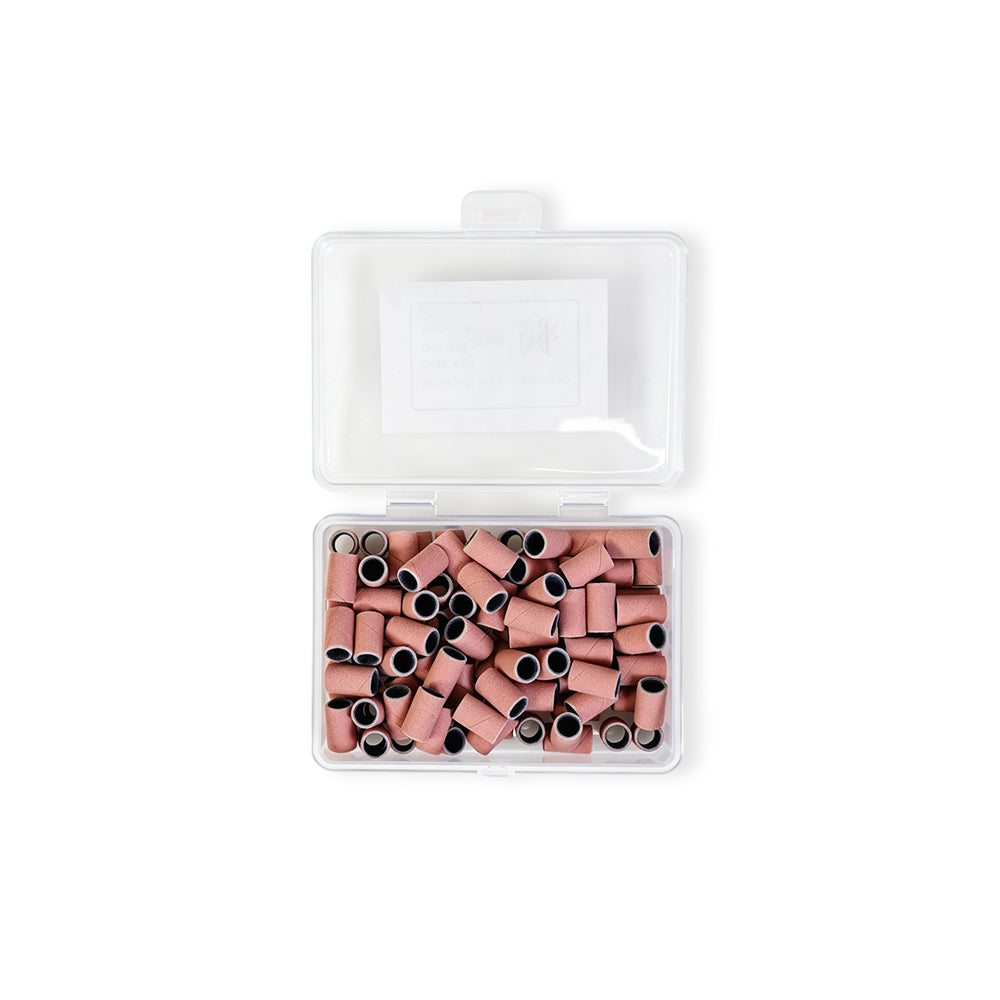 regular sanding bands pink fit 6.3mm mandrel bits 80/120/150/240#Grit（100pcs/box）