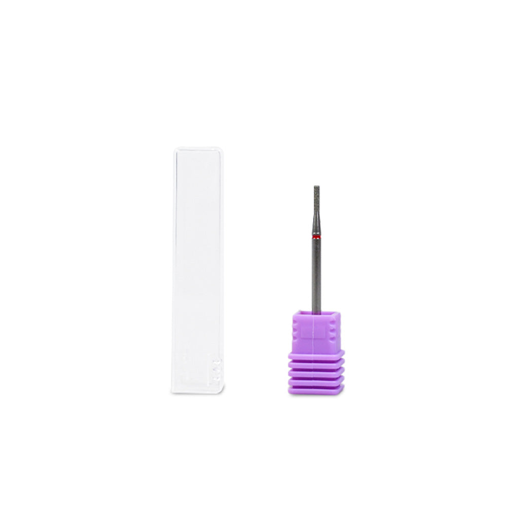 Fine Grit F Cylinder Diamond Nail Bit 1.6*6mm For Nail Sidewall Cleaning