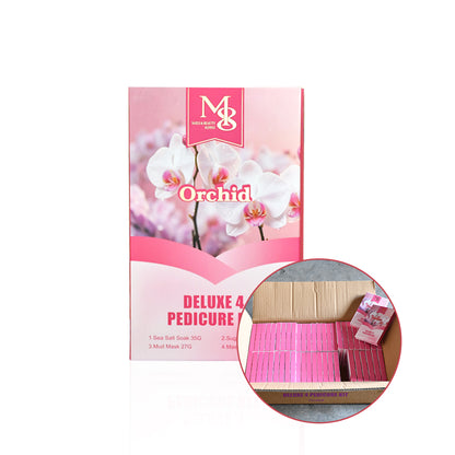Deluxe 4‑Steps Pedi Kit 50 Sets Carton | Professional Bulk Pedicure Spa Kit（50set/ctn）