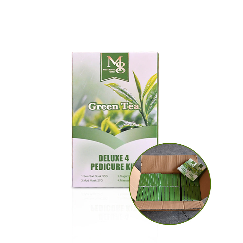 Deluxe 4‑Steps Pedi Kit 50 Sets Carton | Professional Bulk Pedicure Spa Kit（50set/ctn）