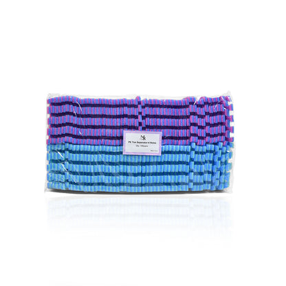 PE Material 4 Hole Toe Separator 7mm Thickness Mixed Color 100 Pairs （100pairs/bag）