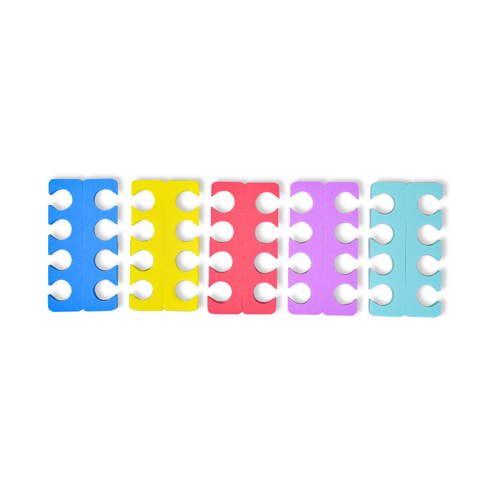 Hole Toe Separator 7mm Thickness Mixed Color 100 Pairs（100pairs/bag）