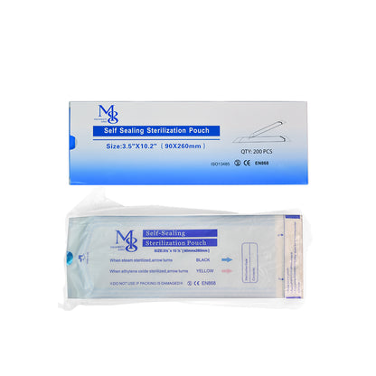 Wholesale Sterilization Pouch With Indicator Thumb Notch 4000Pcs Carton For Nail Salon Supply（90*260mm）