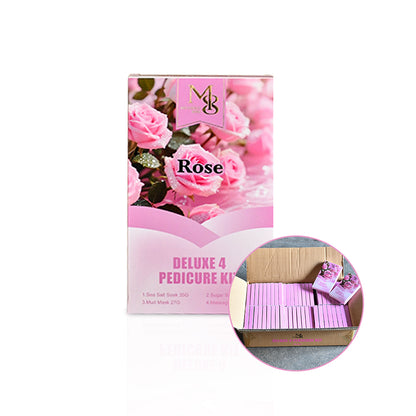 Deluxe 4‑Steps Pedi Kit 50 Sets Carton | Professional Bulk Pedicure Spa Kit（50set/ctn）