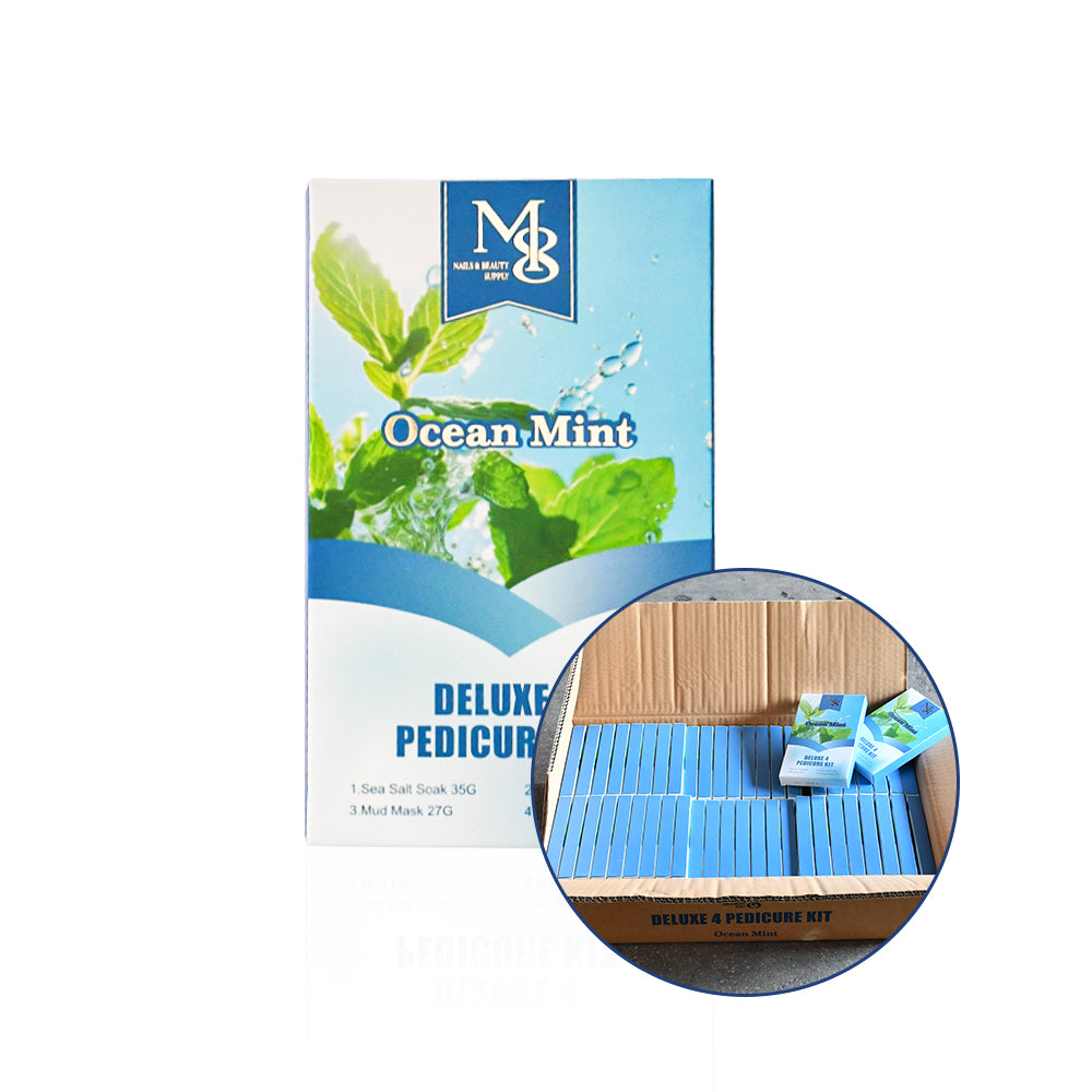 Deluxe 4‑Steps Pedi Kit 50 Sets Carton | Professional Bulk Pedicure Spa Kit（50set/ctn）