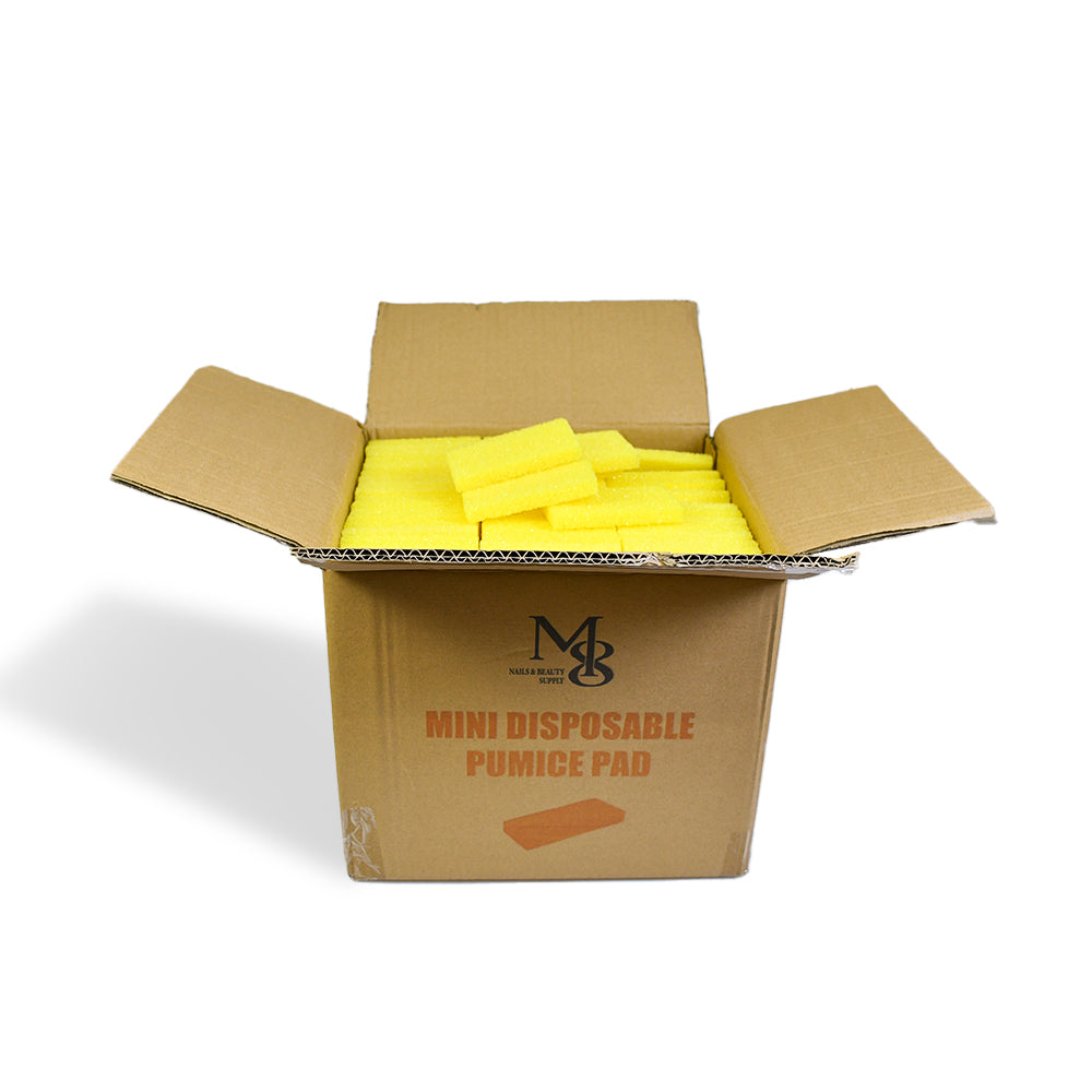 Wholesale Yellow Mini Disposable Pumice Pad | 1200Pcs Full Carton Foot Care Supplies