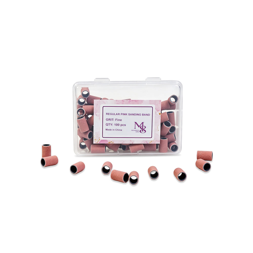 regular sanding bands pink fit 6.3mm mandrel bits 80/120/150/240#Grit (10000pcs/ctn)