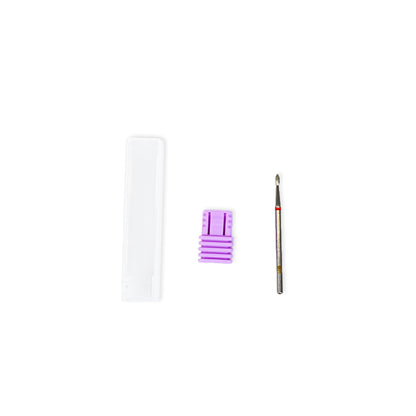 Fine Grit F Flame Diamond Nail Bit 1.8*4.2mm For Cuticle Work