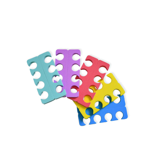 Hole Toe Separator 7mm Thickness Mixed Color 100 Pairs（100pairs/bag）