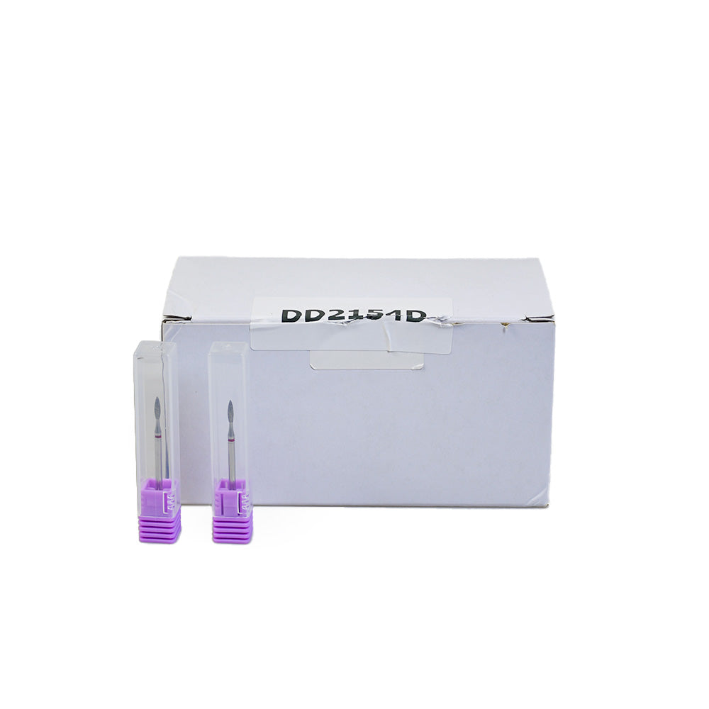 50Pcs Box Fine Grit F Flame Diamond Nail Bits 2*8mm Wholesale For Nail Salon（50pcs/box）