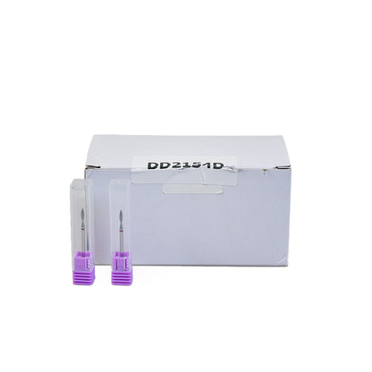 50Pcs Box Fine Grit F Flame Diamond Nail Bits 2*8mm Wholesale For Nail Salon（50pcs/box）