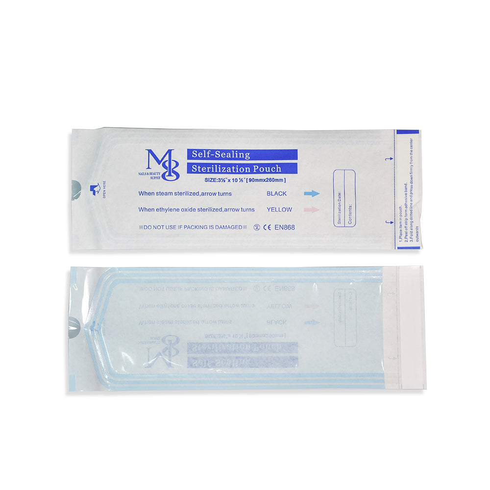 Wholesale Sterilization Pouch With Indicator Thumb Notch 4000Pcs Carton For Nail Salon Supply（90*260mm）