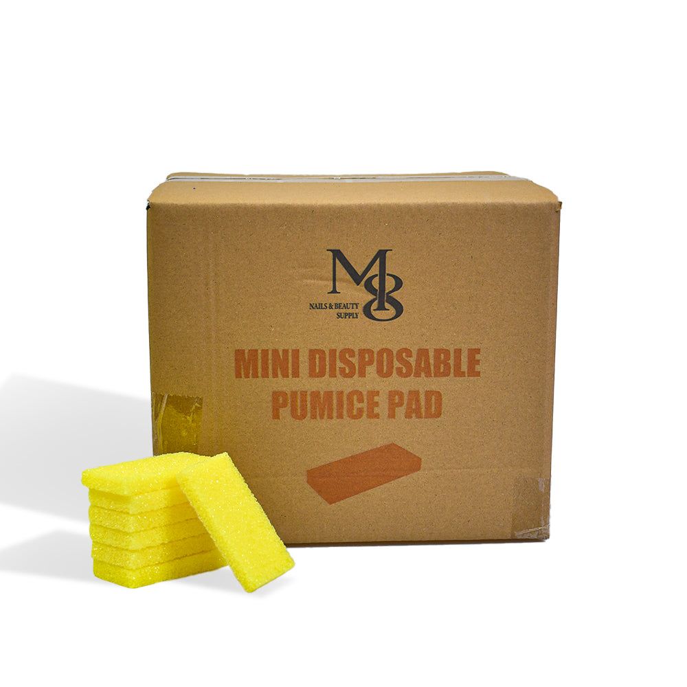 Wholesale Yellow Mini Disposable Pumice Pad | 1200Pcs Full Carton Foot Care Supplies