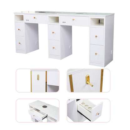 Wholesale Modern Double Person Nail Manicure Workstation （Please call for further information）