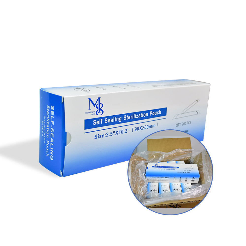Wholesale Sterilization Pouch With Indicator Thumb Notch 4000Pcs Carton For Nail Salon Supply（90*260mm）