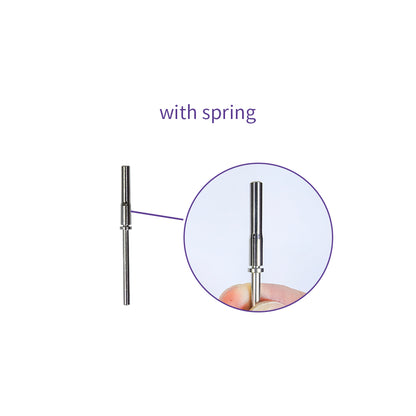 Silver Mini Long Sanding Band Mandrel With Spring | Fits 3×20mm Sanding Bands（50pcs/box）
