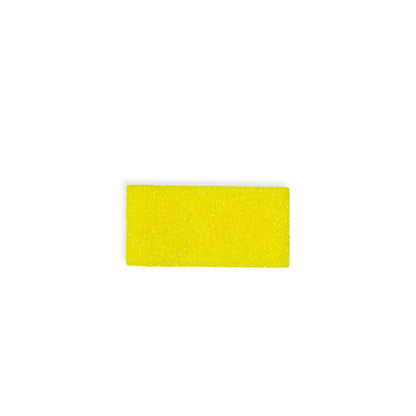 Yellow Mini Disposable Pumice Pad 9×4.5×1.2cm | Single Piece Foot Care Pad