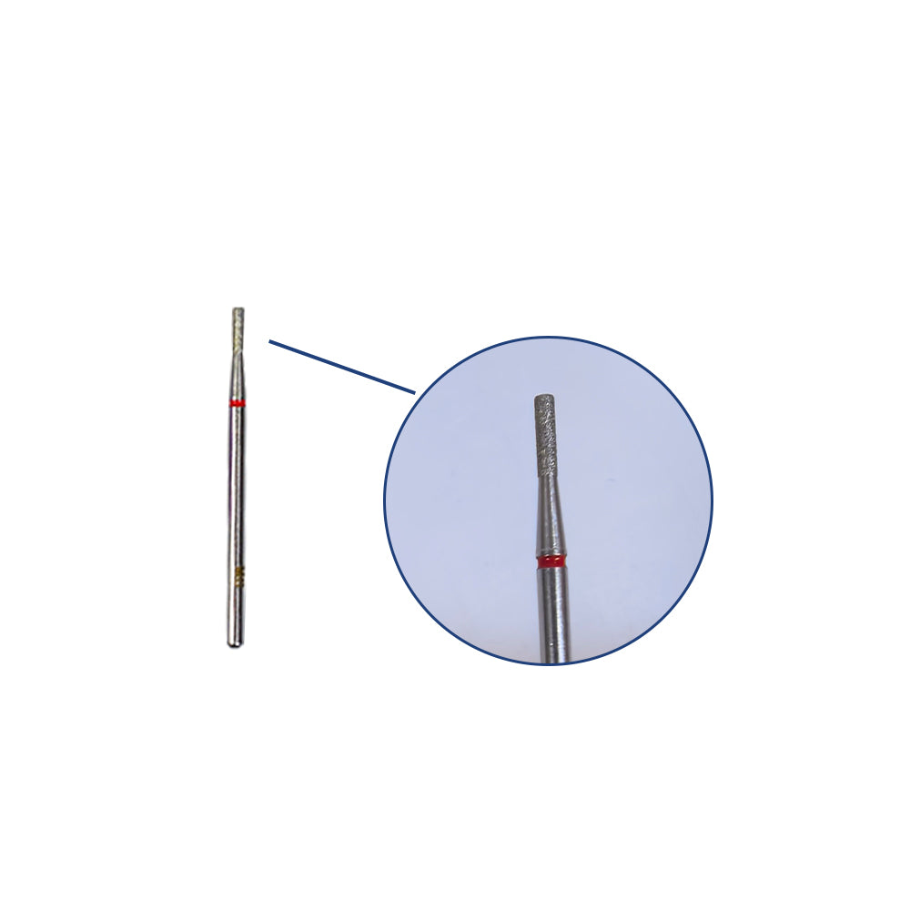 Fine Grit F Cylinder Diamond Nail Bit 1.6*6mm For Nail Sidewall Cleaning