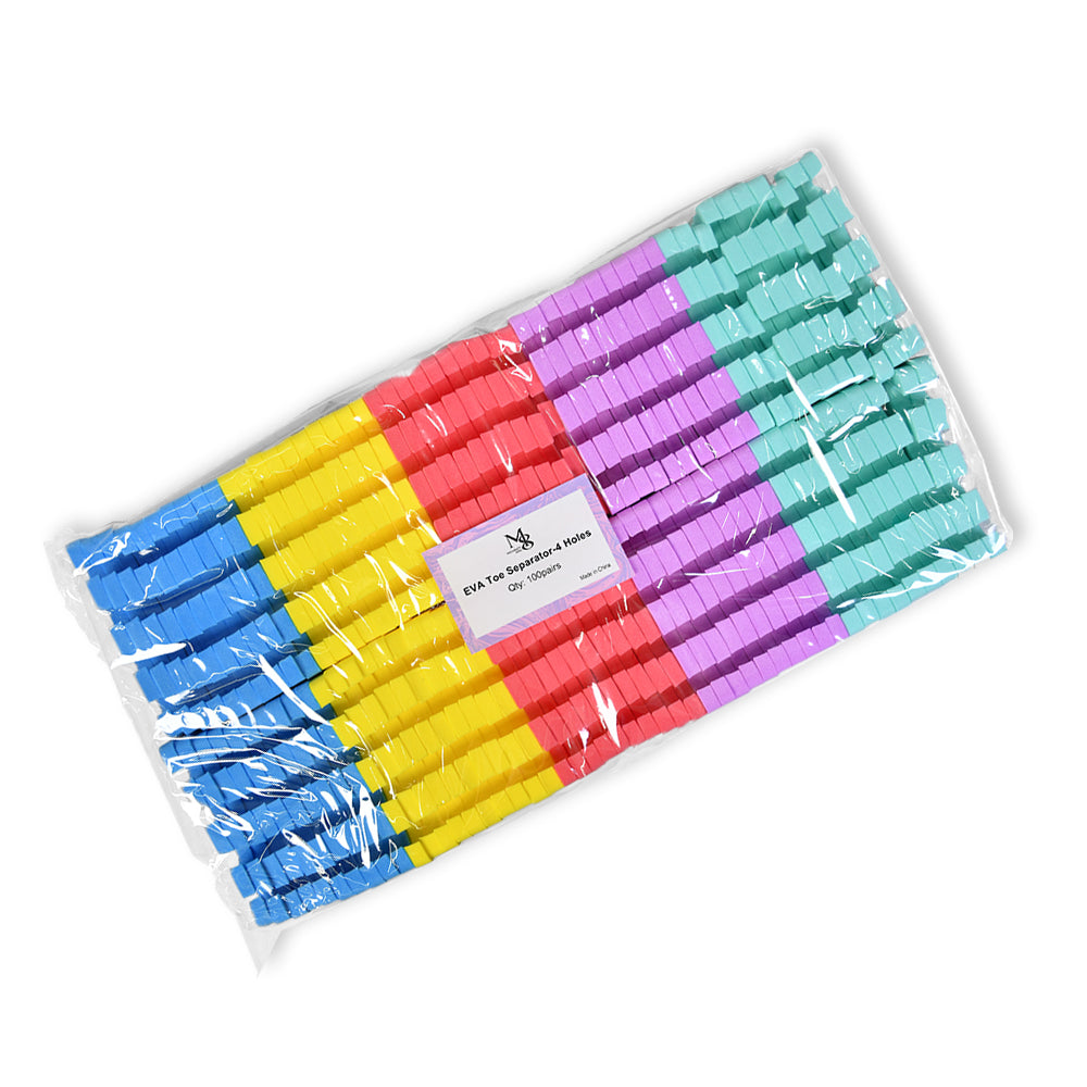 Hole Toe Separator 7mm Thickness Mixed Color 100 Pairs（100pairs/bag）