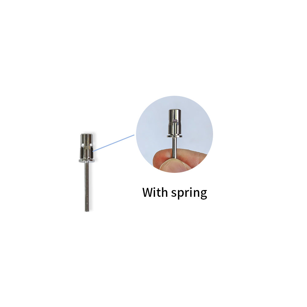 Silver Regular Sanding Band Mandrel With Spring | Fits 6.3×12.7mm Sanding Bands（50pcs/box）