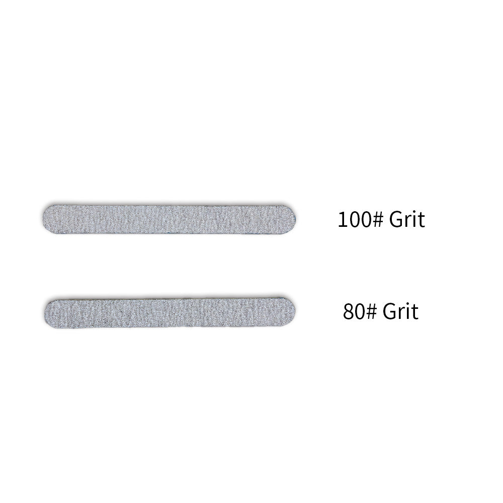 Zebra Mini Disposable Nail File Wood Inside 80/100#Grit | 50Pcs Bag