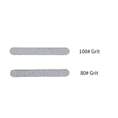Zebra Mini Disposable Nail File Wood Inside 80/100#Grit | 50Pcs Bag