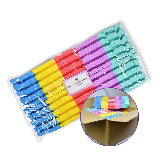 Wholesale 4 Hole Toe Separator 7mm Mixed Color 1000 Pairs Carton For Pedicure Salon Supply