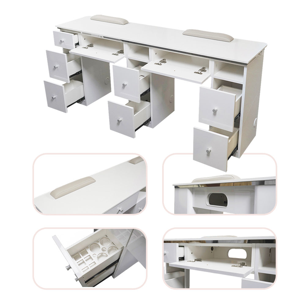 Wholesale Double Station Nail Manicure Table （Please call for further information）