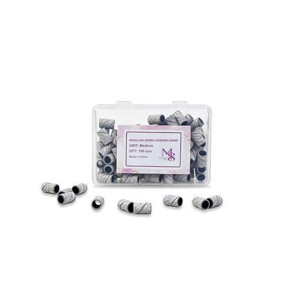 regular sanding bands zebra fit 6.3mm mandrel bits 80/120/150/240#Grit（100pcs/box）