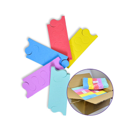 Wholesale 3 Hole Toe Separator 6mm Mixed Color 1000 Pairs Carton For Nail Pedicure Salon Supply