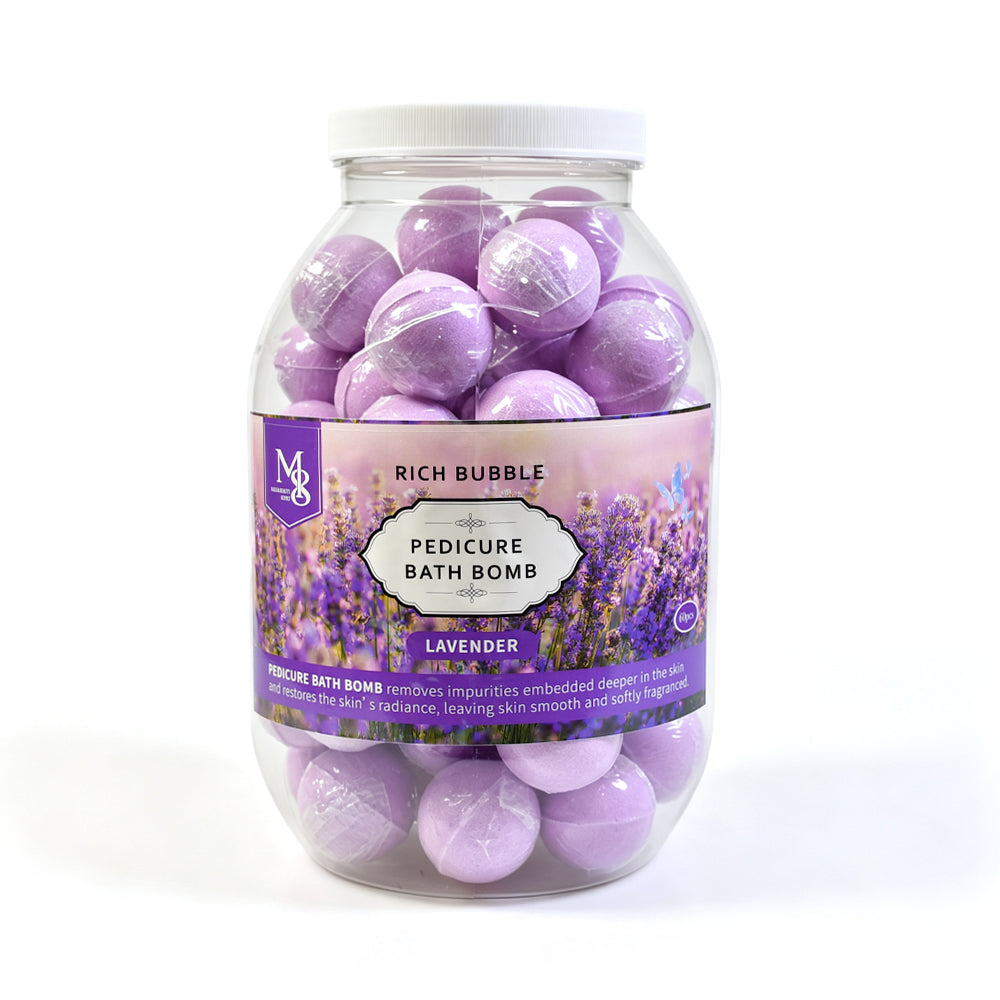 Scented Pedicure Bath Bombs 60Pcs/Jar | 6 Natural Fragrances